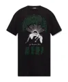 Raf Simons Big Profile T-shirt In Black