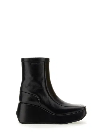 RAF SIMONS BLACK CHUNKY PLATFORM BOOTS