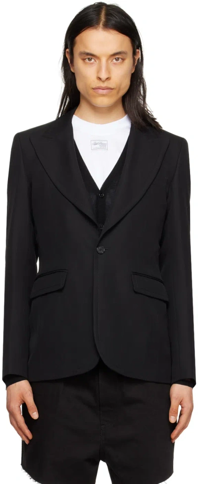 Raf Simons Black Fitted Blazer