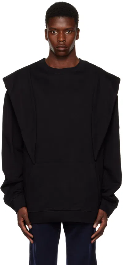 Raf Simons Black Knot Hood Sweater
