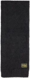 Raf Simons Black Mohair Scarf