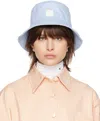Raf Simons Blue Patch Bucket Hat In 0042 Light Blue