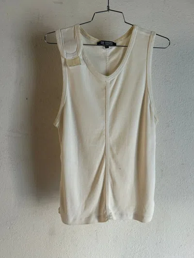 Pre-owned Raf Simons “bullet-proof” Tank-top In White