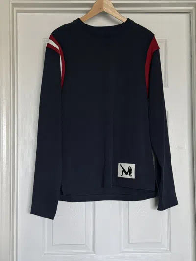 Pre-owned Raf Simons Calvin Klein 205w39nyc By  Long Sleeve Top In Blue