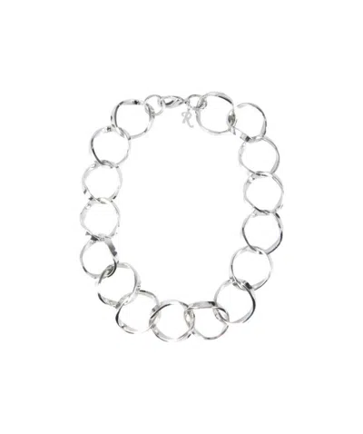 RAF SIMONS RAF SIMONS INTERLINKED RINGS NECKLACE