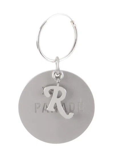 Raf Simons Circle Single Earrings In Gray