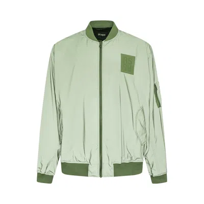 Pre-owned Raf Simons Classic Bomber With Leather Patch 'green' | Men's Size 52
