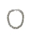 Raf Simons Cluster Chain Necklace In Gray