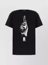 Raf Simons R Hand Sign Print T-shirt