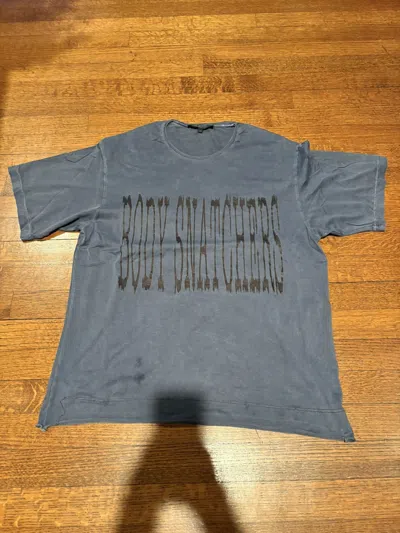 Pre-owned Raf Simons Cotton  T-shirt "body Snatchers" ‘04/05 In Blue
