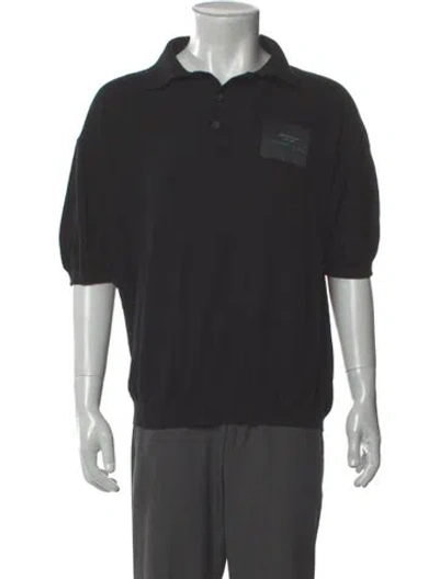 Pre-owned Raf Simons Crew Neck Short Sleeve Polo Shirt In Black