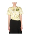 Raf Simons Yellow Green T Shirts In Black