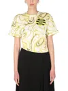 Raf Simons Yellow Green T Shirts In Yellow