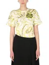 Raf Simons Yellow Green T Shirts In Yellow