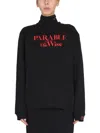 Raf Simons Classic Crewneck Sweatshirt With Bold Print In Black