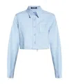 RAF SIMONS CROPPED COTTON SHIRT