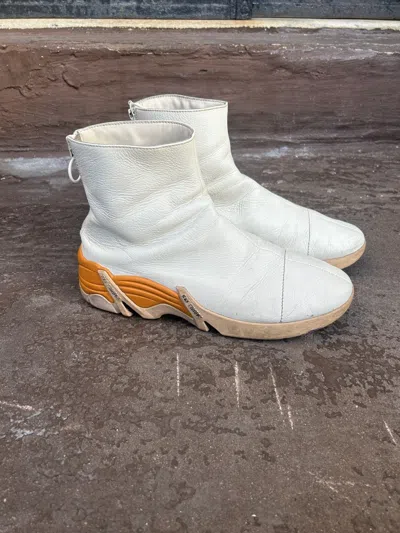 Pre-owned Raf Simons Cylon-22 Back Zip Boots