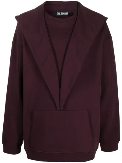 RAF SIMONS DECONSTRUCTED COTTON HOODIE