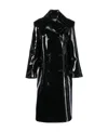 Raf Simons Black Classic Double Breasted Coat In Black