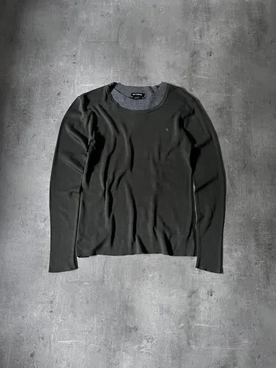 Pre-owned Raf Simons Double Layered Sweater Vintage Green