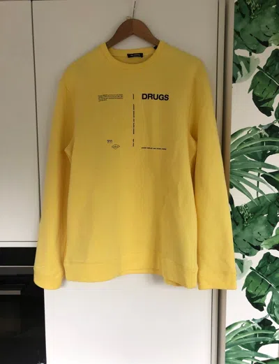 Pre-owned Raf Simons Drugs Sweater In Yellow