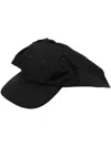 Raf Simons Ear Flap Baseball Cap In Black