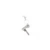 Raf Simons Earring W/key Charm In Metallic