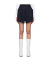 Raf Simons Elastic Waistband Shorts In Black