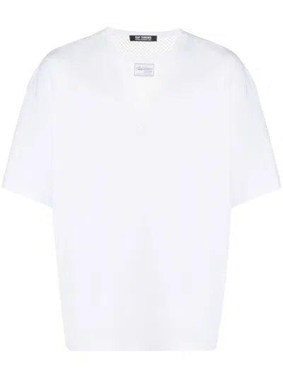 RAF SIMONS 鱼网拼接短袖T恤