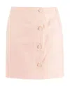 Raf Simons Frayed-edge Miniskirt In Nude