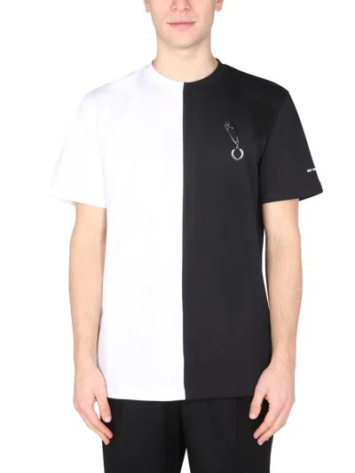 Raf Simons Fred Perry X  Split T-shirt In Black