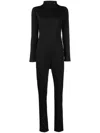 Raf Simons Octton Jersey Turtleneck Jumpsuit In Schwarz