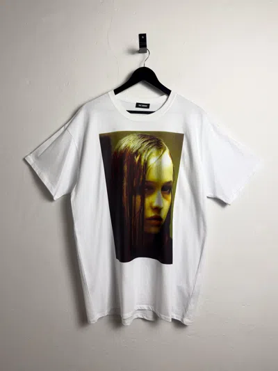 Pre-owned Raf Simons Fw18 Christiane F Wet Hair T-shirt White