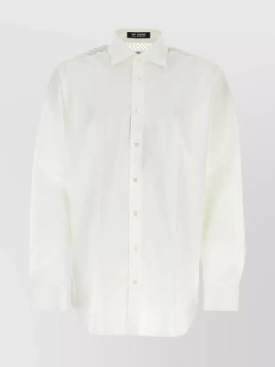 Raf Simons Oversized Poplin Shirt For Men In White