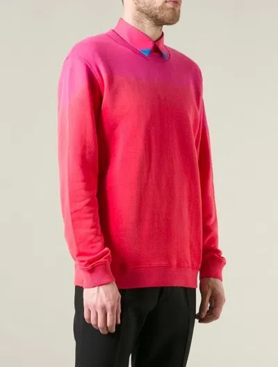 Pre-owned Raf Simons Gradient Sweater - Fall Winter 14 In Pink