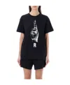 Raf Simons R Hand Sign Print T-shirt In Black