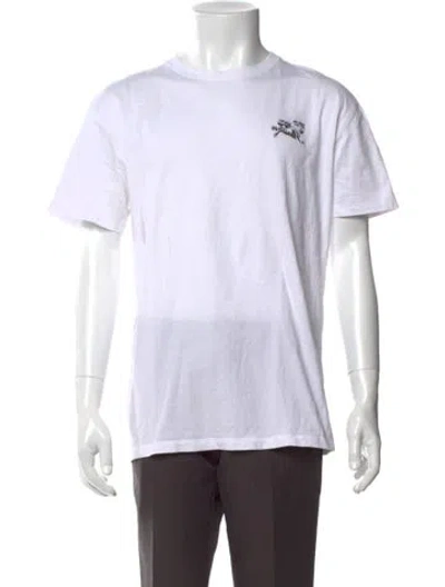 Pre-owned Raf Simons Graphic Print Crew Neck T-shirt In White