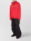 Raf Simons Graphic Print Hooded Sweatshirt With Front Pocket