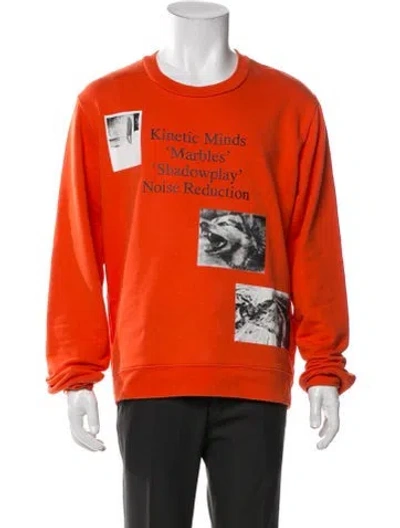Pre-owned Raf Simons Graphic Print Jacket In Orange
