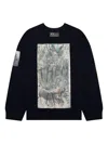 Raf Simons Graphic-print Sweater In Black