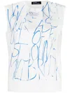 Raf Simons Graphic-print Tank Top In White