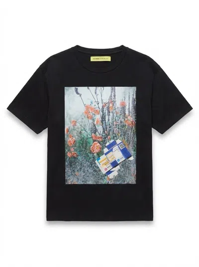 Pre-owned Raf Simons Graphic Print Tee In Black
