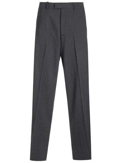 Raf Simons Grey Straight Trousers Grey