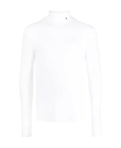 Raf Simons Hand-print Long-sleeve T-shirt In White