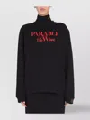 Raf Simons Crewneck Front Print Sweatshirt In Black