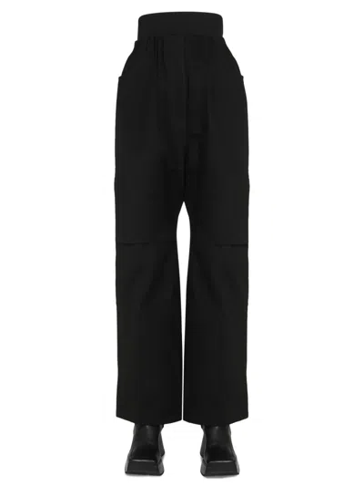 Raf Simons High Waist Trousers In Black