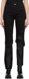 Raf Simons High-waisted Denim Jeans In Black