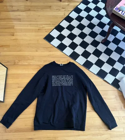 Pre-owned Raf Simons History Of My World Crewneck In Black