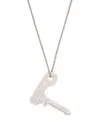Raf Simons Man Silver Necklaces In Silver