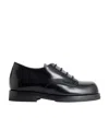 Raf Simons Lace-up Leather Brogues In Black